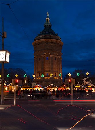 Watertower, Mannheim, Germany Stock Photo - Rights-Managed, Code: 700-03463143