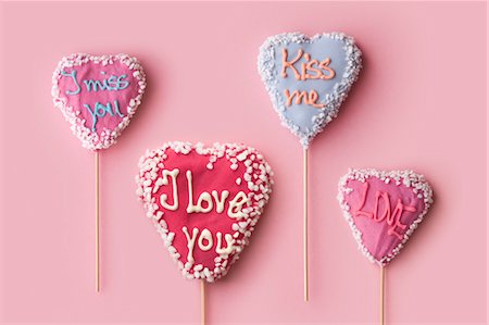 Heart Shaped Lollipops Stock Photo - Rights-Managed, Code: 700-03478622