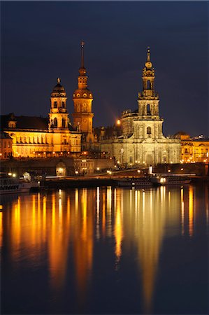 deutschland - Skyline de Dresde avec la rivière Elbe, Dresde, Saxe, Allemagne Photographie de stock - Rights-Managed, Code: 700-03484672