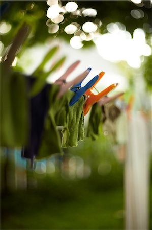 Laundry on Clothesline, Stratford, Ontario, Canada Stock Photo - Rights-Managed, Code: 700-03484974