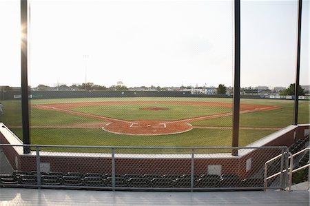 stadium seats - Baseball Diamond Stock Photo - Rights-Managed, Code: 700-03485001