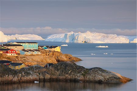 Ilulissat, Ilulissat Icefjord, Qaasuitsup, Disko Bay, Greenland Stock Photo - Rights-Managed, Code: 700-03506171