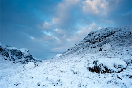 Glen Coe in Winter, Scotland Stock Photo - Rights-Managed, Code: 700-03506253