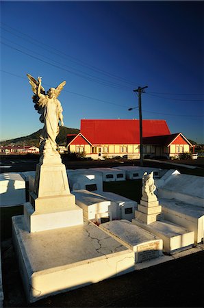 Cemetery, St. Faiths Anglican Church, Rotorua, Bay of Plenty, North Island, New Zealand Stock Photo - Rights-Managed, Code: 700-03508291