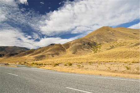 Lindis Pass Road, Canterbury, South Island, New Zealand Stock Photo - Rights-Managed, Code: 700-03508386