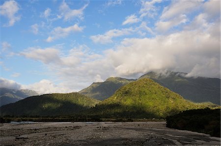 river bed - Waitangitaona River, West Coast, South Island, Nouvelle-Zélande Photographie de stock - Rights-Managed, Code: 700-03508449