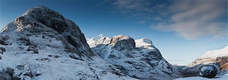 The Three Sisters of Glencoe, Lochaber, Argyll, Scotland Stock Photo - Rights-Managed, Code: 700-03508472