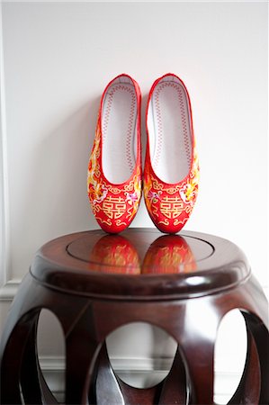 Chaussures de mariage chinois Photographie de stock - Rights-Managed, Code: 700-03508515