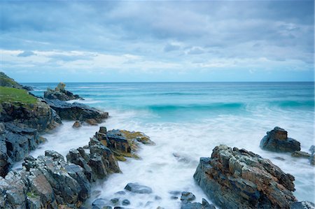 Rugged Coastline of Tolsta Head, Isle of Lewis, Scotland Stock Photo - Rights-Managed, Code: 700-03508642