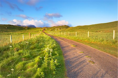 empty farm lands - Empty Road, Isle of Lewis, Scotland Stock Photo - Rights-Managed, Code: 700-03508656