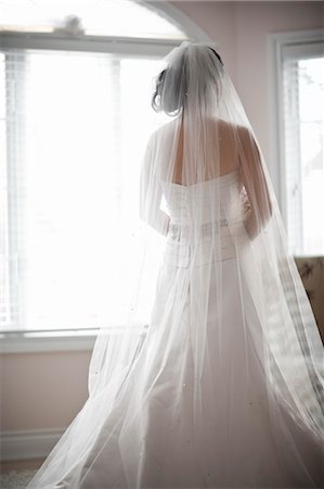 female back dress - Bride Stock Photo - Rights-Managed, Code: 700-03508825