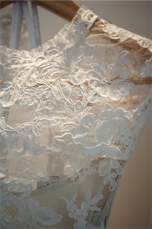 Detail of Wedding Gown Stock Photo - Rights-Managed, Code: 700-03519184