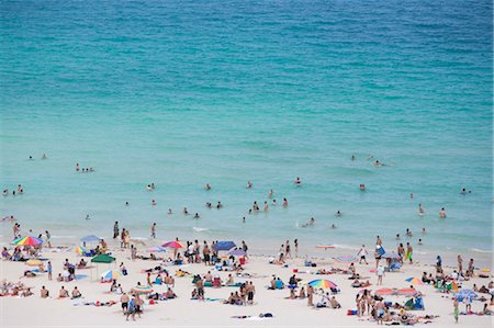 people swimming at beach - South Beach, Miami Beach, Florida, USA Stock Photo - Rights-Managed, Code: 700-03520649