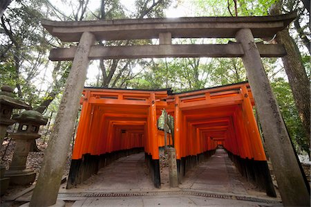 Fushimi Inari Taisha, Fushimi-ku, Kyoto, préfecture de Kyōto, région du Kansai, Honshu, Japon Photographie de stock - Rights-Managed, Code: 700-03520670