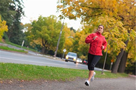 Woman Running, Green Lake Park, Seattle, Washington, USA Stock Photo - Rights-Managed, Code: 700-03554431