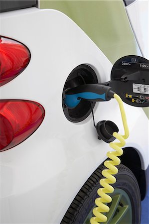 plug in - Close-up of Electric Car Being Charged Stock Photo - Rights-Managed, Code: 700-03556770