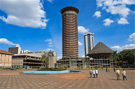 Statue de Jomo Kenyatta et Centre de conférence, Nairobi, Kenya Photographie de stock - Rights-Managed, Code: 700-03567748