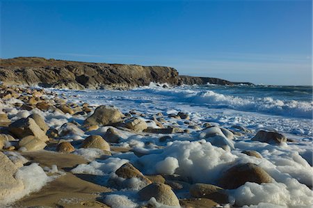 simsearch:700-03567977,k - Sea Foam and Waves, Quiberon, Gulf of Morbihan, Bretagne, France Foto de stock - Direito Controlado, Número: 700-03567978