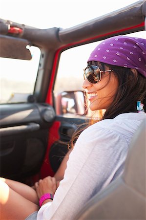 sunglasses and bandana - Woman, Baja California Sur, Mexico Stock Photo - Rights-Managed, Code: 700-03586567