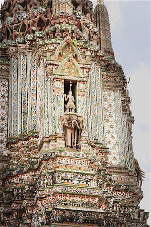 simsearch:700-03762776,k - Phar Buddha Prang at Wat Arun Temple, Thon Buri, Bangkok, Thailand Foto de stock - Con derechos protegidos, Código: 700-03586794