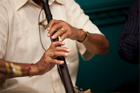 Musician Playing at Hindu Wedding Stock Photo - Rights-Managed, Code: 700-03587187