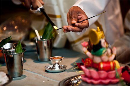 Traditional Hindu Wedding Ceremony Foto de stock - Con derechos protegidos, Código: 700-03587183