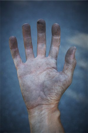 Man's Dirty Hand Stock Photo - Rights-Managed, Code: 700-03596229