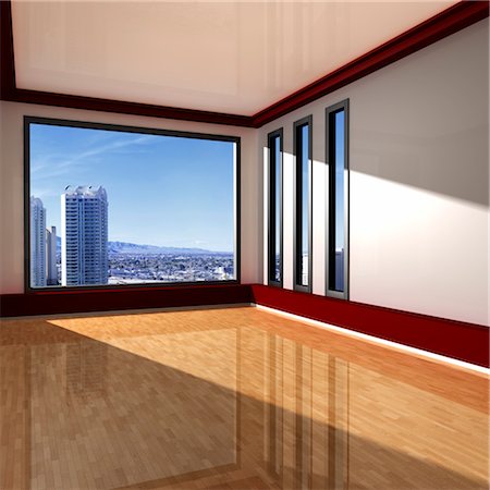 realty - Interior of Empty Apartment Stock Photo - Rights-Managed, Code: 700-03615614