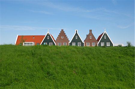 dutch (places and things) - Row of Houses, Netherlands Stock Photo - Rights-Managed, Code: 700-03615808