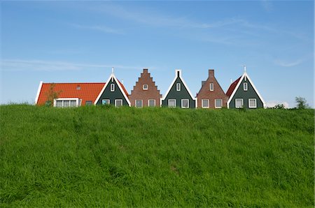 dutch buildings - Row of Houses, Netherlands Stock Photo - Rights-Managed, Code: 700-03615808