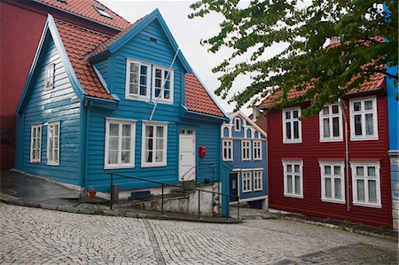 Street and Buildings in Bergen, Hordaland, Norway Stock Photo - Rights-Managed, Code: 700-03616103