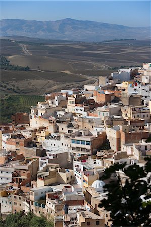 Overview of Moulay Idriss, Morocco Stock Photo - Rights-Managed, Code: 700-03612952