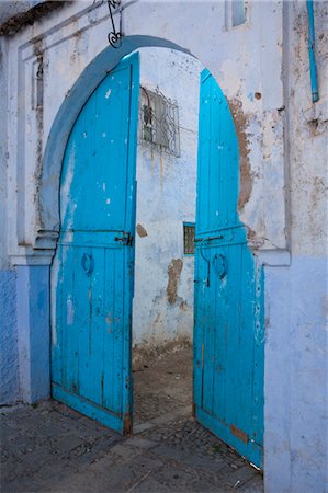 Doorway, Chefchaouen Medina, Chefchaouen, Morocco Foto de stock - Con derechos protegidos, Código: 700-03612991