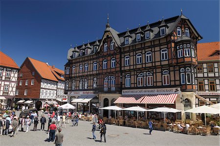 Market Square, Wernigerode, Harz, Saxony Anhalt, Germany Foto de stock - Con derechos protegidos, Código: 700-03621110