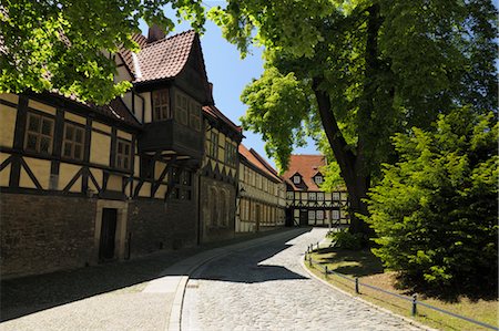 Old Town, Wernigerode, Harz, Saxony Anhalt, Germany Foto de stock - Direito Controlado, Número: 700-03621112