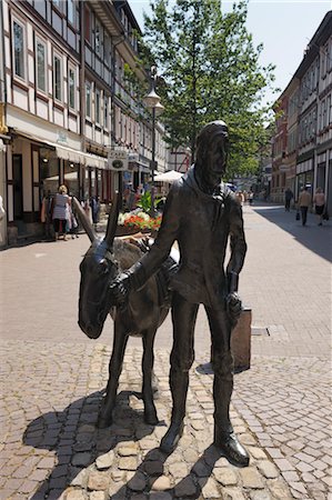 Bronze Jackass Statue, Osterode am Harz, Osterode, Harz, Lower Saxony, Germany Stock Photo - Rights-Managed, Code: 700-03621143