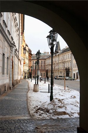 prague square - Ovocny Trh Square, Old Town, Prague, la Bohême, République tchèque Photographie de stock - Rights-Managed, Code: 700-03621204