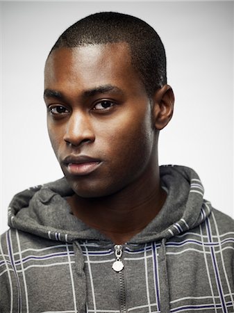 portrait african american serious male - Portrait of Young Man Stock Photo - Rights-Managed, Code: 700-03621342