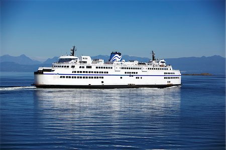 Ferry, Georgia Strait, Nanaimo, Vancouver Island, British Columbia, Canada Stock Photo - Rights-Managed, Code: 700-03621452