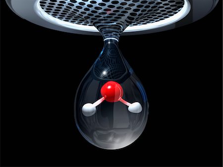fuga - Water Molecule Inside Water Droplet Foto de stock - Con derechos protegidos, Código: 700-03621463