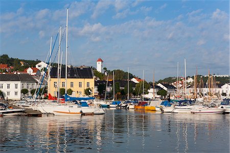 Harbour at Risor, Aust-Agder, Norway Stock Photo - Rights-Managed, Code: 700-03622798