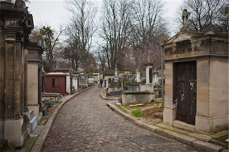 Pere Lachaise Cemetery, 20th Arrondissement, Paris, Ile-de-France, France Stock Photo - Rights-Managed, Code: 700-03622847