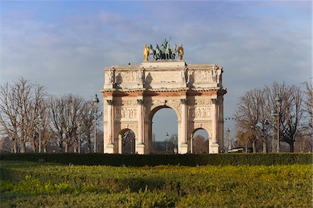 Arc de Triomphe du Carrousel, Place du Carrousel, 1st Arrondissement, Paris, Ile-de-France, France Stock Photo - Rights-Managed, Code: 700-03622853