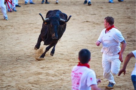 Fiesta of San Fermin, Plaza de Toros de Pamplona, Pamplona, Navarre, Spain Stock Photo - Rights-Managed, Code: 700-03622867