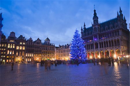 flemish - Hôtel de ville et de la Grand Place, Bruxelles, Belgique Photographie de stock - Rights-Managed, Code: 700-03622862