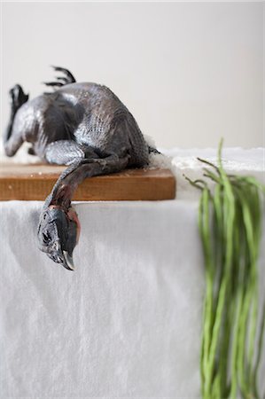 silkie - Still Life of Chicken and String Beans Stock Photo - Rights-Managed, Code: 700-03622978