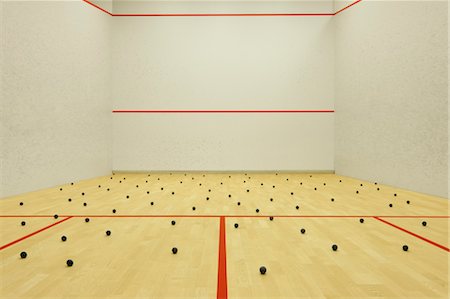 quadra (esportes) - Squash Court Foto de stock - Direito Controlado, Número: 700-03623033