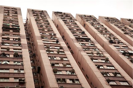 Immeuble d'habitation, île de Hong Kong, Hong Kong, Chine Photographie de stock - Rights-Managed, Code: 700-03638865