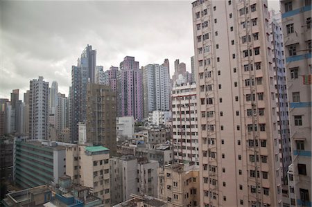 población - Apartment Buildings on Hong Kong Island, Hong Kong, China Foto de stock - Con derechos protegidos, Código: 700-03638886