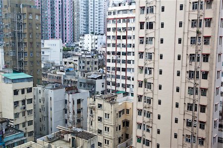 densely populated - Apartment Buildings on Hong Kong Island, Hong Kong, China Stock Photo - Rights-Managed, Code: 700-03638889